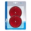 ProPlus Ronde reflector met schroefbevestiging - rood - 80 mm - 2 stuks