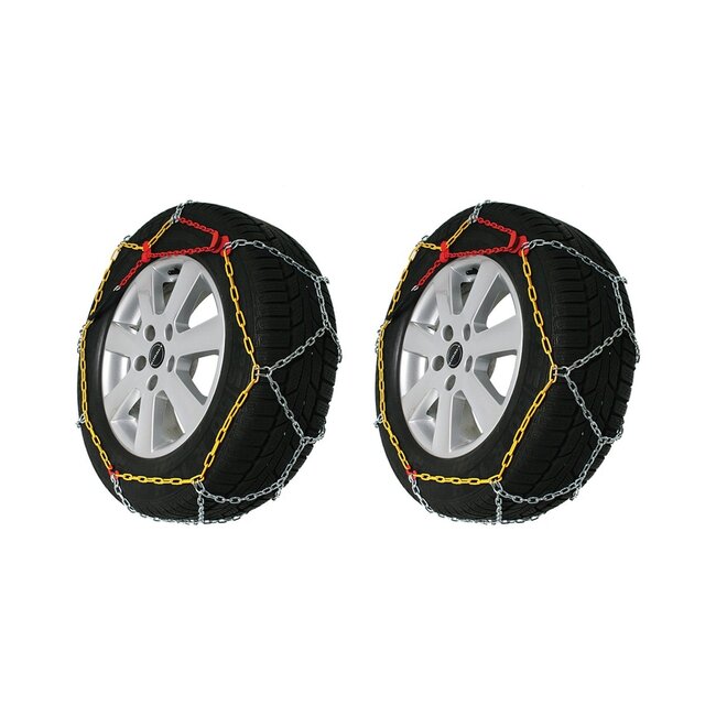 ProPlus Sneeuwkettingen - 16 mm - Handmatige spanner - 2 stuks - Zilver - 4x4