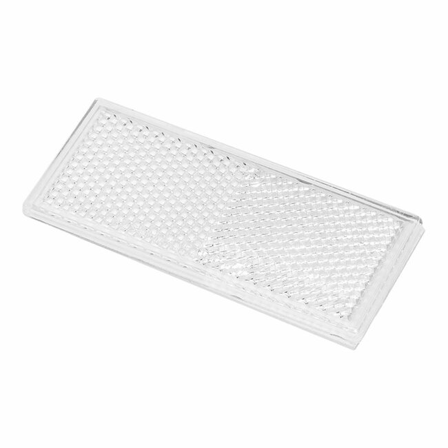 ProPlus Zelfklevende witte reflectoren - rechthoekig - 85 x 40 mm - 2 stuks