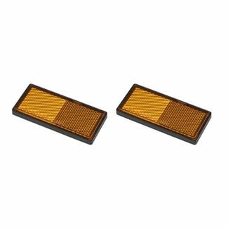 ProPlus Zelfklevende reflectoren - rechthoekig - oranje - 85 x 39 mm - set van 2
