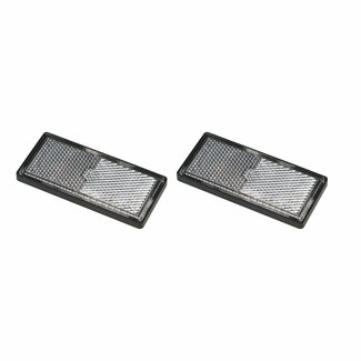 ProPlus Zelfklevende reflectoren - rechthoekig - wit - 85 x 39 mm - 2 stuks ProPlus Zelfklevende reflectoren - rechthoekig - wit - 85 x 39 mm - 2 stuks