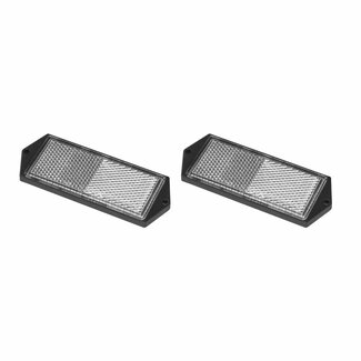 Pro Plus Reflector met Schroefbevestiging - 104 x 40 mm - Wit - 2 stuks