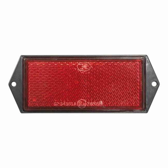 ProPlus Reflector met schroefbevestiging - rechthoekig - 104 x 40 mm - rood - 2 stuks
