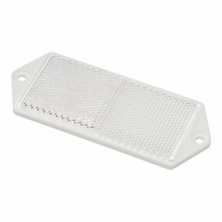 ProPlus Reflector met schroefbevestiging - rechthoekig - wit - 127 x 51 mm