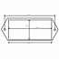 ProPlus Reflector met schroefbevestiging - rechthoekig - wit - 127 x 51 mm