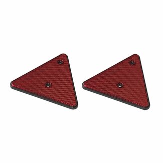 ProPlus Reflector driehoek - schroefbevestiging - E4 gekeurd - 133 x 148 mm - rood - 2 stuks