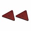 ProPlus Reflector driehoek - schroefbevestiging - E4 gekeurd - 133 x 148 mm - rood - 2 stuks