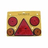 Dragon-Tools Aanhanger Reflectoren - Rond & Driehoek - Rood - 12 delig Dragon-Tools Aanhanger Reflectoren - Rond & Driehoek - Rood - 12 delig