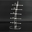 Benson Stijlvolle brillenstandaard - plexiglas - transparant - 5 monturen