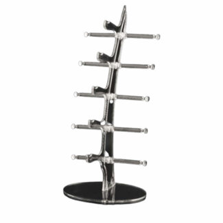 Benson Stijlvolle brillenstandaard - plexiglas - transparant - 5 monturen