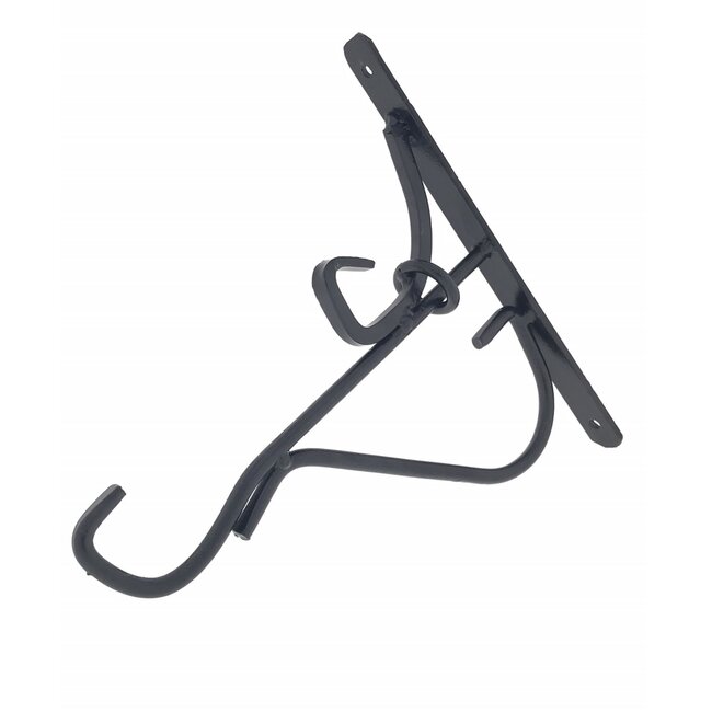 Benson Metalen plantenhanger - Weerbestendig - 25 x 24 cm - Zwart