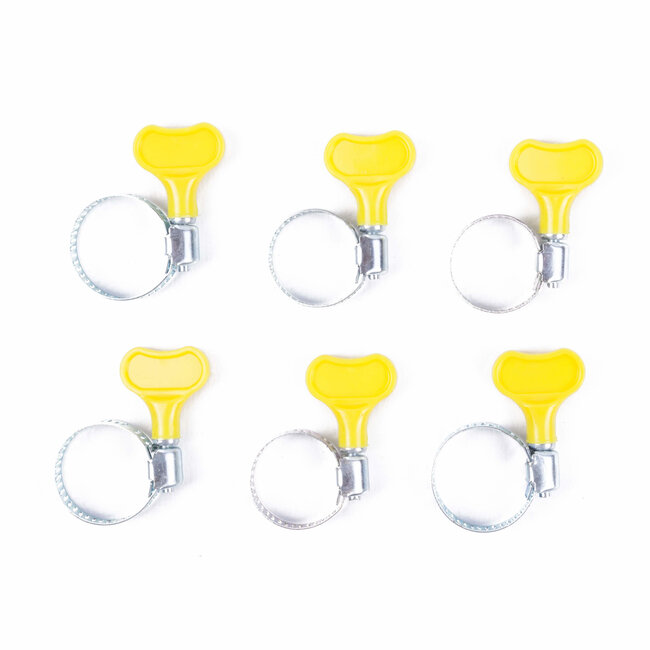 Benson Slangenklem set - 6 delig - vleugelklemmen - 13-27 mm - eenvoudig te bevestigen