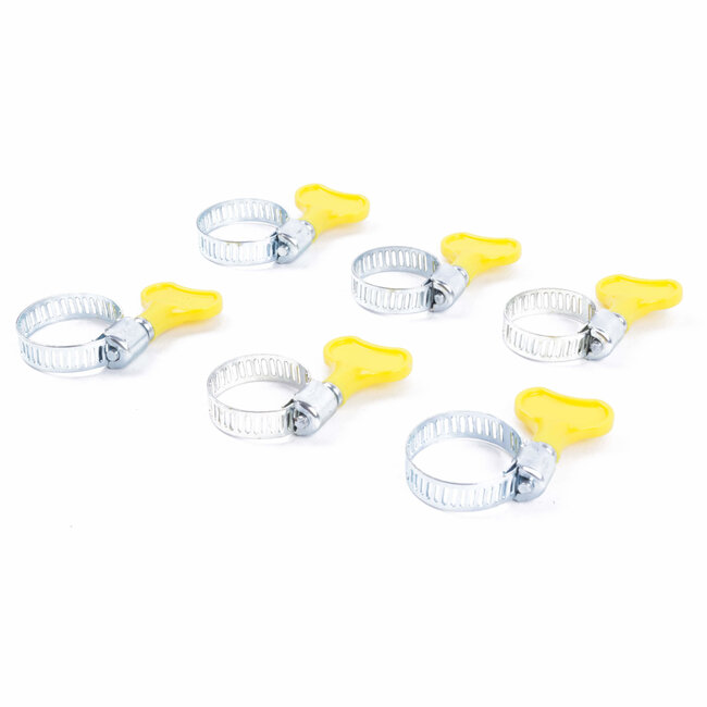 Benson Slangenklem set - 6 delig - vleugelklemmen - 13-27 mm - eenvoudig te bevestigen