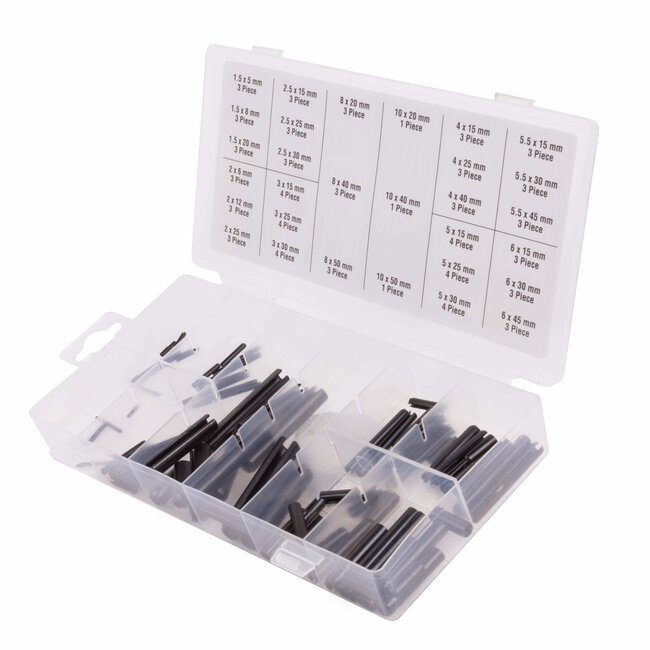 Benson 90-delige paspennenset - zwart - inclusief assortiment box - voor nauwkeurige montage en bevestiging