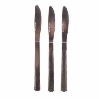 Benson Set tafelmessen - metaal - duurzaam - 20 cm - 3 stuks