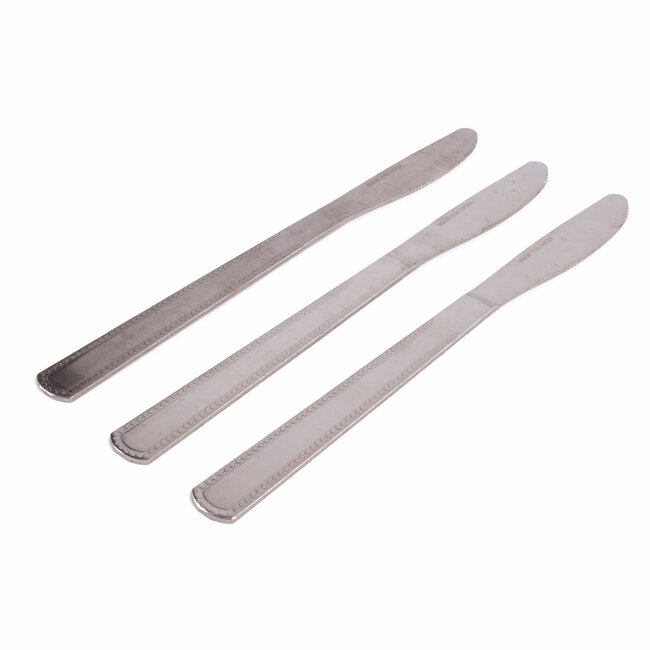 Benson Set tafelmessen - metaal - duurzaam - 20 cm - 3 stuks