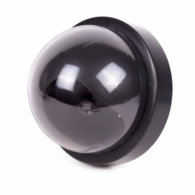 Benson Dummy beveiligingscamera - met sensor en knipperend led - realistisch ontwerp - zwart - 117 x 75 mm