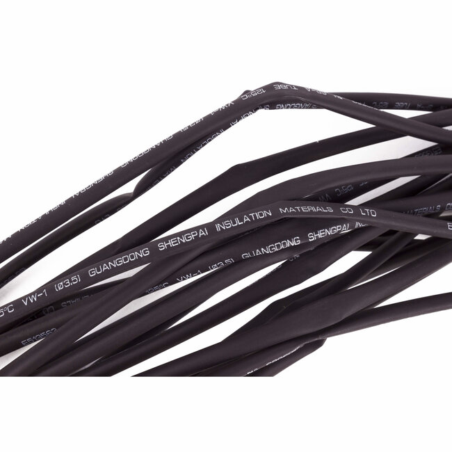 Benson Krimpkous - 3:1 Verhouding - 3.5 mm naar 1 mm - 5 meter - Zwart