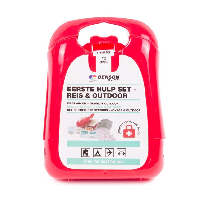 Benson Compacte EHBO-kit voor reis en outdoor - waterbestendig, steriel, veelzijdig
