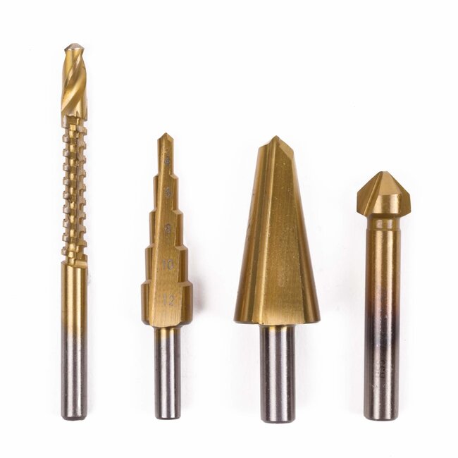 Hofftech Boorset multi set - HSS profi - 4-delig - veelzijdig boren