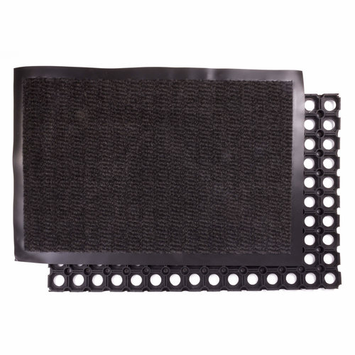 Benson Twinpack Mattenset 40 x 60 - Droogloopmat en Rubberen Ringmat Benson Twinpack Mattenset 40 x 60 - Droogloopmat en Rubberen Ringmat