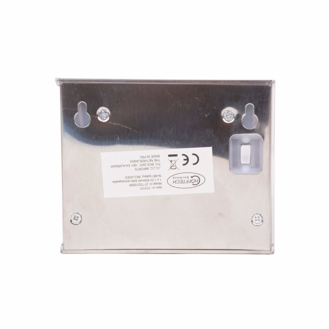 Hofftech Solar LED wandlamp - roestvrij staal - lichtsensor - set van 2