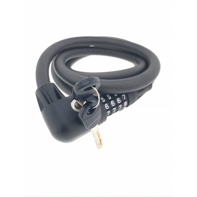 Stahlex Cijferslot met LED - 12 mm dik - 1200 mm lang - zwart - resetbaar
