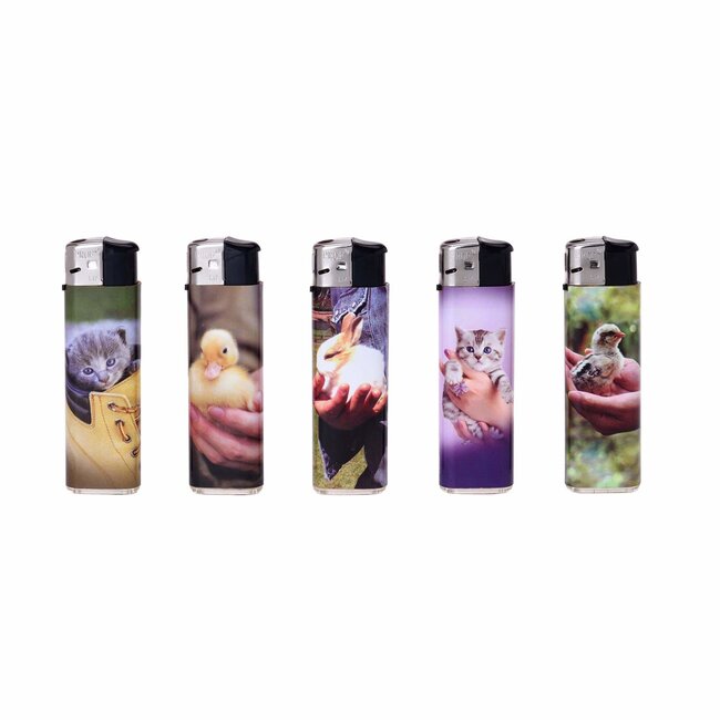 Prof Wegwerpaansteker - Baby Dieren - 50 stuks - 8 x 2.4 x 1.2 cm - Niet navulbaar