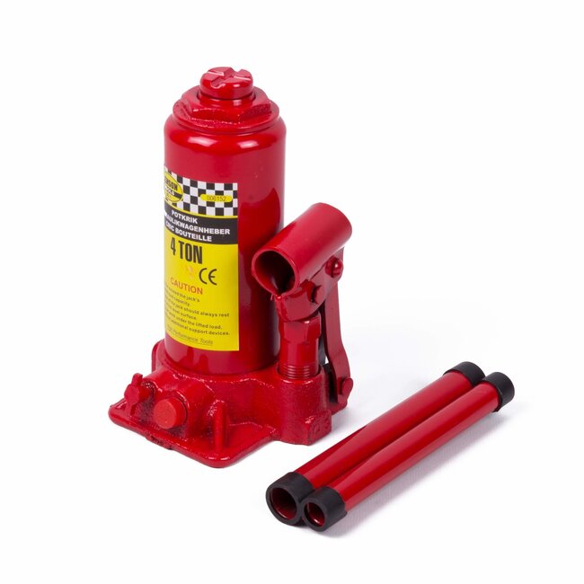 Benson Hydraulische potkrik - 4 ton draagkracht - compact en draagbaar - hefbereik 180-340 mm