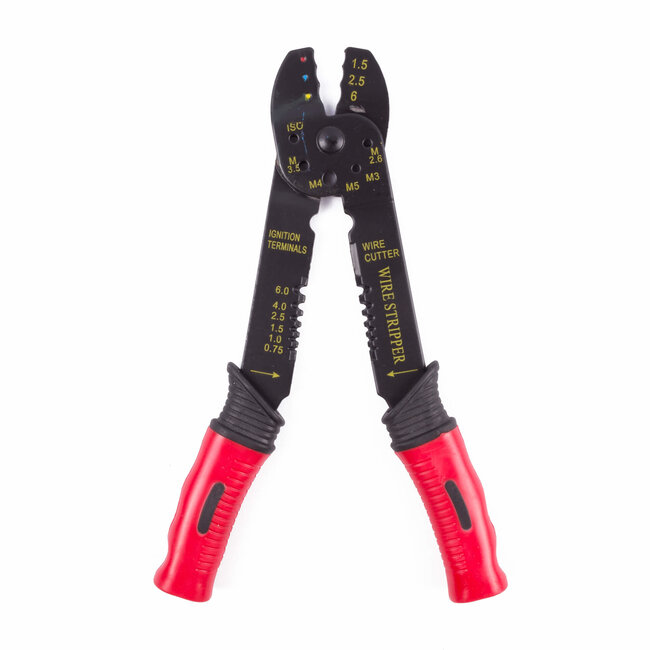 Benson Universele krimptang - 20 cm - Voor knippen, strippen en krimpen