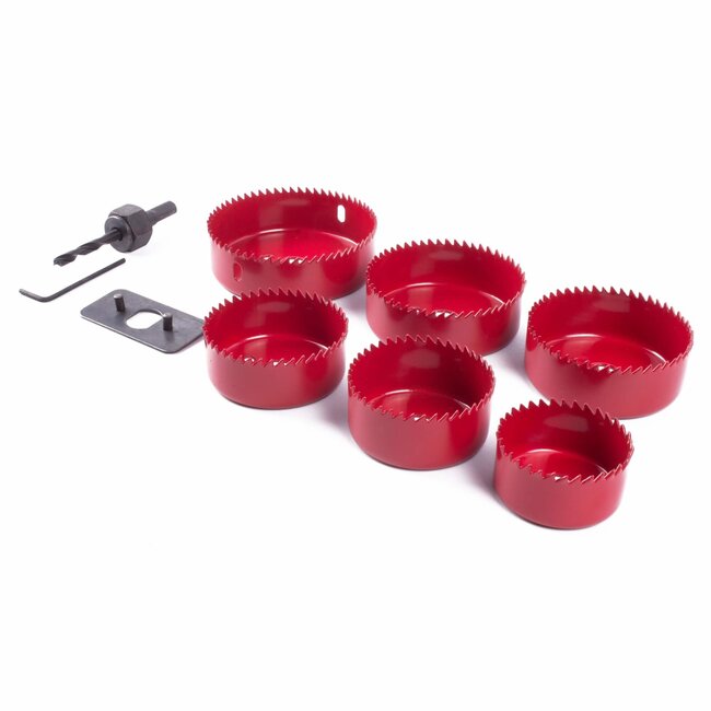 Benson 9-delige gatenzaag set - diverse maten - hout, gasbeton, gipsplaten