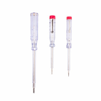 Hofftech Spanningzoeker set - 6/12/24 Volt - 4-delig - Geïsoleerde kabel en aardeclip