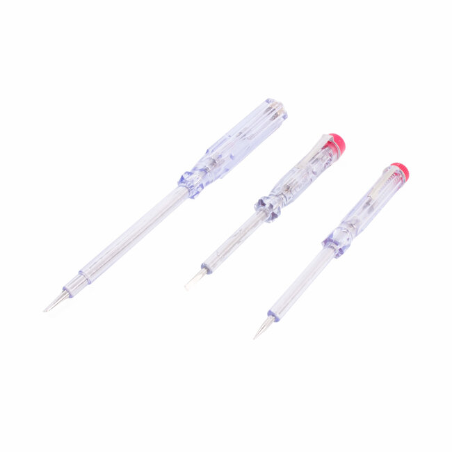 Hofftech Spanningzoeker set - 6/12/24 Volt - 4-delig - Geïsoleerde kabel en aardeclip