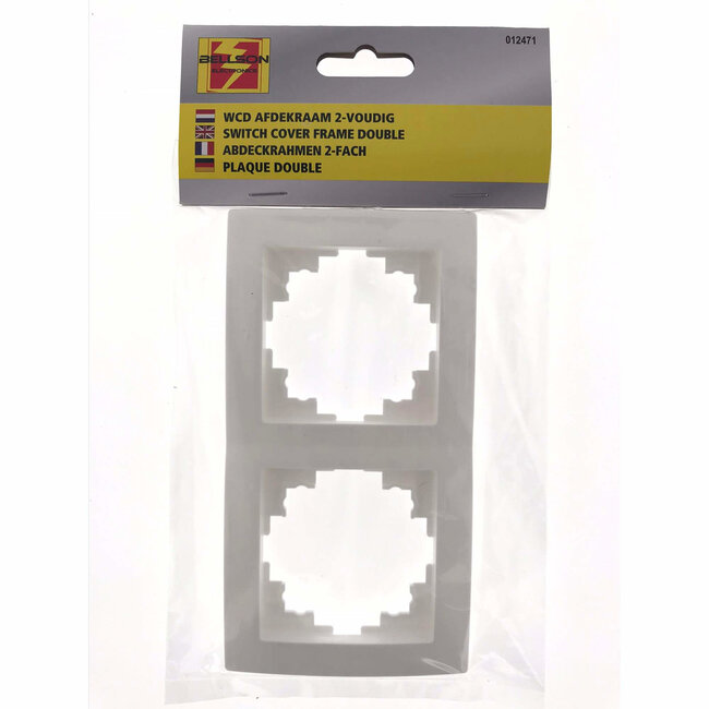 Benson Dubbel afdekraam - wit - 152 x 81 mm