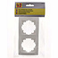 Benson Dubbel afdekraam - wit - 152 x 81 mm