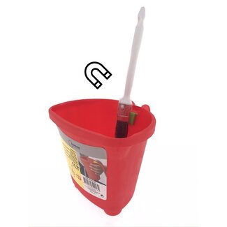 Benson Verfbak - Magnetische Kwasthouder - 1 liter - Rood