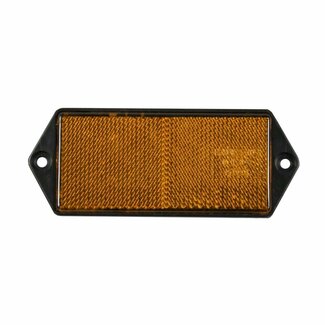 Benson Rechthoekige aanhangerreflector - 105 x 40 mm - oranje - E4-gekeurd