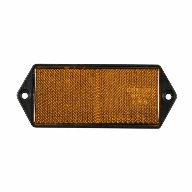 Benson Rechthoekige aanhangerreflector - 105 x 40 mm - oranje - E4-gekeurd