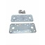 Benson Verbindingsplaat - IJzer - Verzinkt - Inclusief Schroeven - 135 x 55 mm - 2 stuks