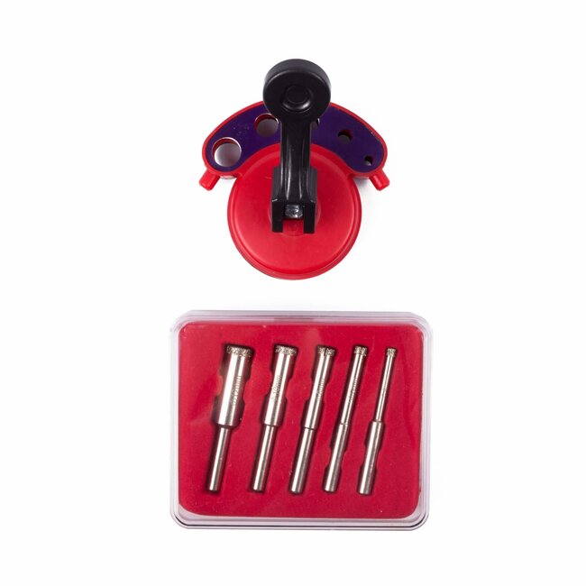 Hofftech Diamantborenset - 4-12 mm - Inclusief Boormal en Opbergbox - 7-delig