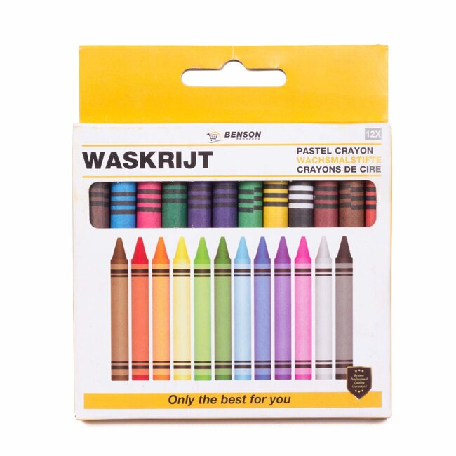 Benson Waskrijtjes - uitstekende kleurafgifte - 10 mm - 12 stuks