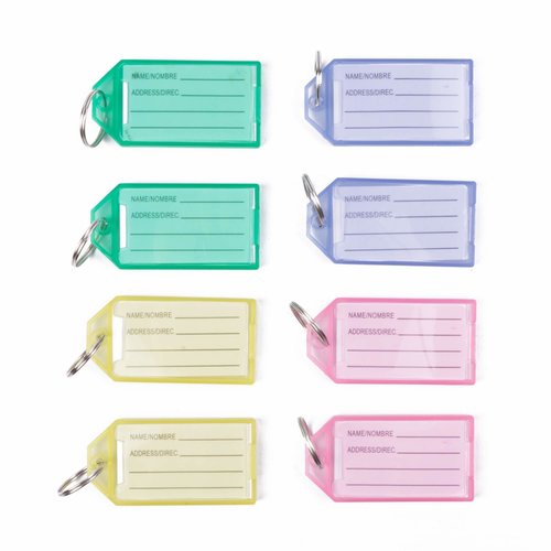Benson Sleutellabels Easy Click - Kleur - 8 stuks Benson Sleutellabels Easy Click - Kleur - 8 stuks