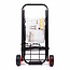 Benson Opvouwbare trolley - lichtgewicht - kunststof wielen - zilver/zwart