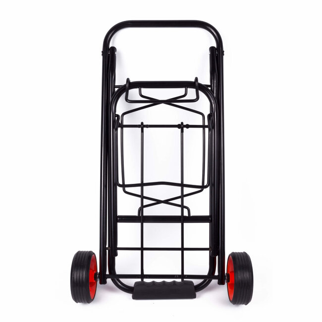 Benson Opvouwbare trolley - lichtgewicht - kunststof wielen - zilver/zwart