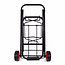 Benson Opvouwbare trolley - lichtgewicht - kunststof wielen - zilver/zwart