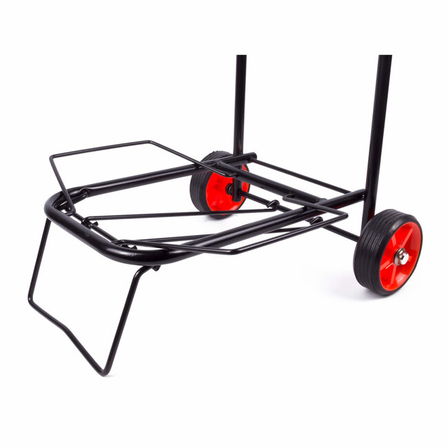 Benson Opvouwbare trolley - lichtgewicht - kunststof wielen - zilver/zwart