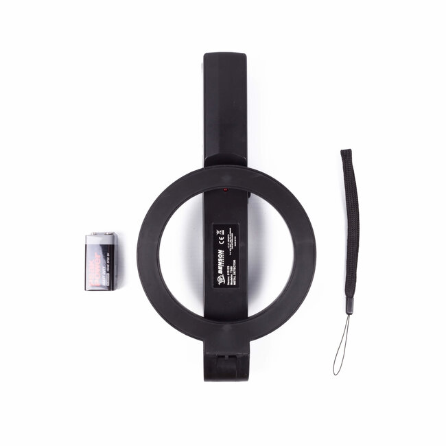 Benson Draagbare metaaldetector - LED & geluidsalarm - 39 cm - Inclusief batterij