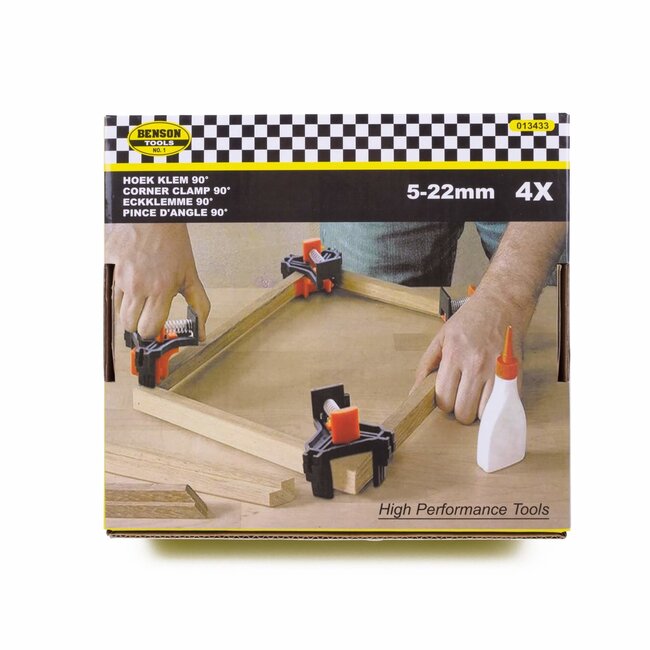 Benson Hoekklem - 90 graden - 5-22 mm - 4-delig - Kunststof en metaal