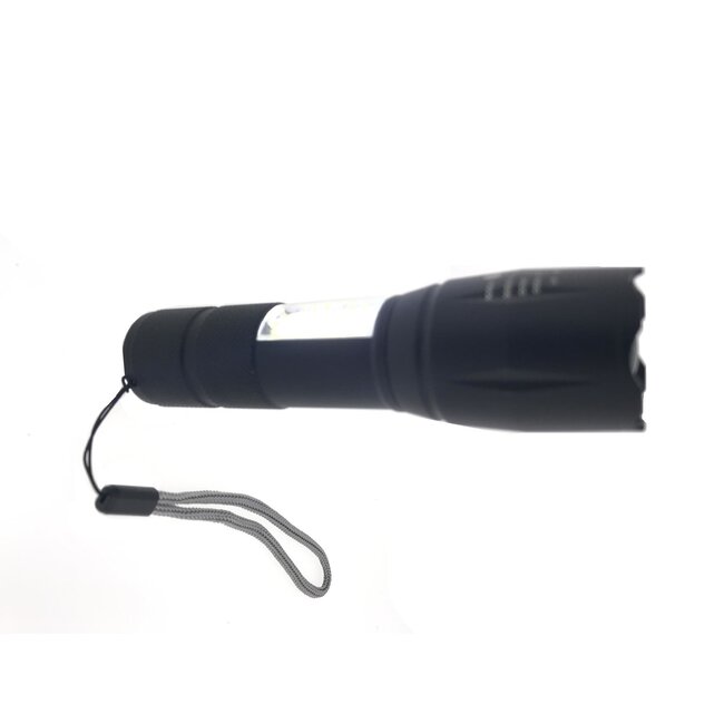 Hofftech Zaklamp - 5 standen - waterbestendig - 14 cm - zwart