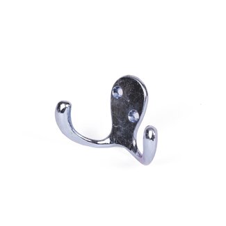 Benson Kapstokhaak - 2 metalen haken - inclusief schroeven - per stuk